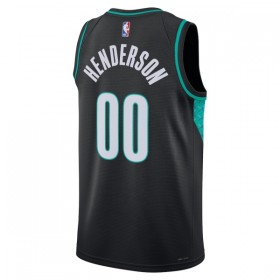 Camiseta Hombre Portland Trail Blazers Scoot Henderson 2025-26 Nike City Edition Negro Swingman